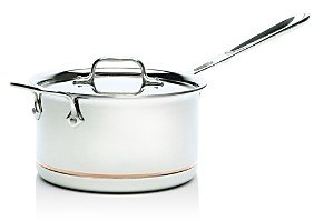 All-Clad Copper Core 4 Quart Covered Sauce Pan