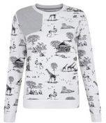 Dorothy Perkins Womens Bellfield Safari print sweater- White