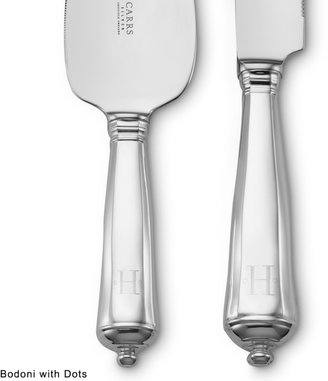 Williams-Sonoma Monogrammed Heritage Silver Plated Cake Serving Set