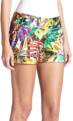 Milly Nikki Tropical-Print Shorts