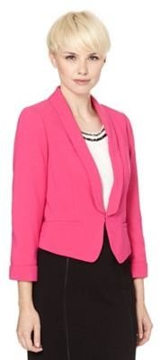 Ben de Lisi Petite designer bright pink cropped jacket