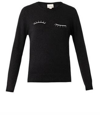 Band Of Outsiders Eyelash-embroidered wool sweater