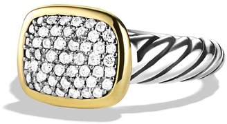 David Yurman Noblesse Ring with Diamonds and Gold