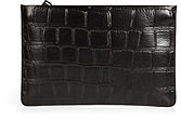 Jil Sander Embossed Leather Large Pouch