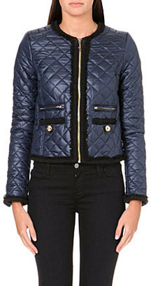 Juicy Couture Quilted zip front jacket