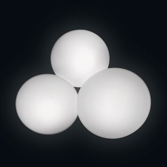 Vibia Puck Triple Wall or Ceiling Light, White Lacquer / Halogen -Open Box