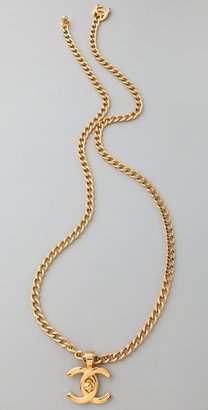 WGACA Vintage Chanel CC Lock Necklace