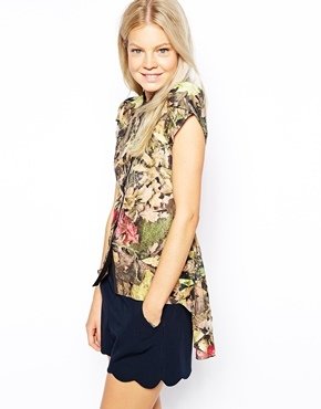 Traffic People Blooms of the Forest Tails Silk Top