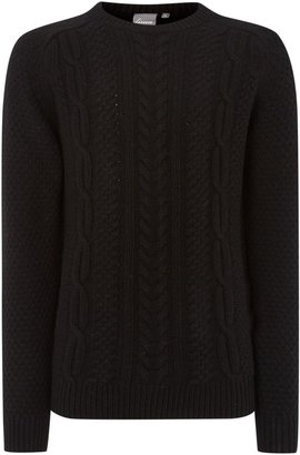 Linea Men's welch cable crew neck knitwear