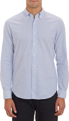 Barneys New York Stripe Oxford Cloth Shirt