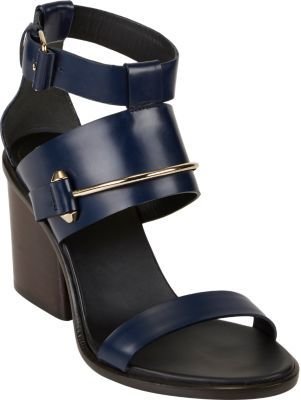 Balenciaga Pierced Ankle-Strap Sandals