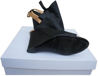 Balenciaga Black Leather Sandals