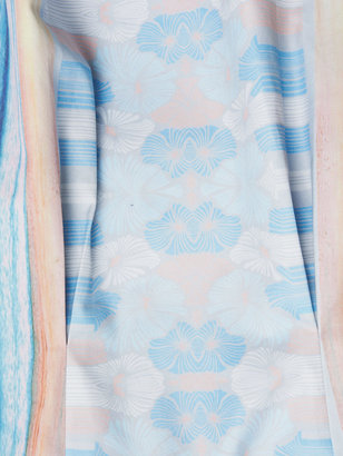 Jonathan Simkhai Mirrored denim print dress