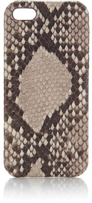 The Case Factory Beige Python Leather iPhone 5 Case