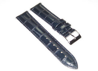 Tag Heuer 18mm Gator Leather Watch Band Strap For Dark Blue
