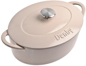 Denby Barley Cast Iron 28 Cm Oval Casserole Dish