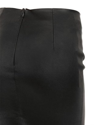 American Retro Henry Nappa Leather Pencil Skirt