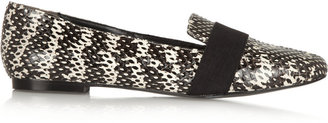 Pour La Victoire Zarine snake-effect loafers