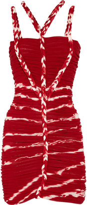 Isabel Marant Lia ruched fine-knit jersey dress