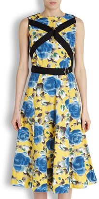 Marc by Marc Jacobs Jerrie Rose yellow harness midi dress