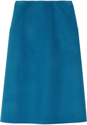 Jil Sander Double-faced wool-fleece skirt