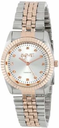 August Steiner Women's AS8046TT Diamond Stainless Steel Bracelet Watch