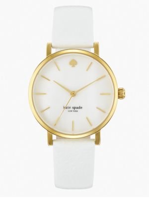 Kate Spade Metro Goldtone Stainless Steel & Leather Strap Watch