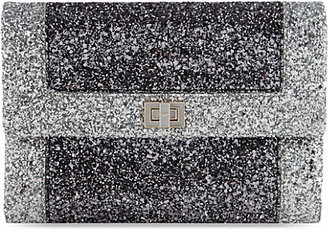 Anya Hindmarch Anthracite bi-colour Valorie Clutch Bag
