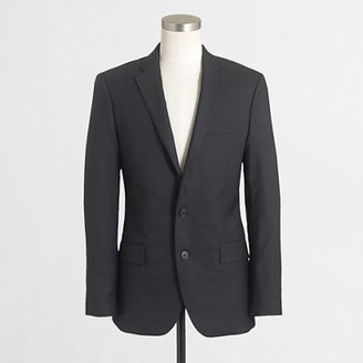 J.Crew Factory Factory Thompson suit jacket with double vent in black wool