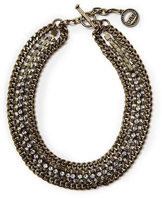 Giles & Brother Multi Crystal Cup Chain Necklace