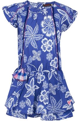 Catimini Blue Floral Cotton Dress