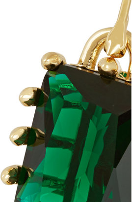 Eddie Borgo Estate gold-plated crystal earrings