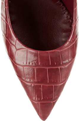 Stella McCartney Croc-effect faux leather pumps
