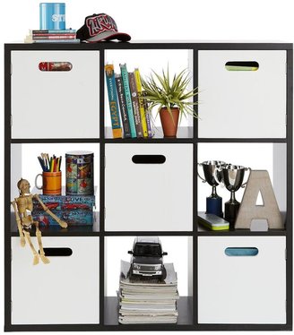 Kidspace Kube 3 x 3 Shelf and Cupboard Storage Unit
