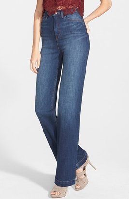 Dittos High Waisted Wide Leg Jeans (Blue)
