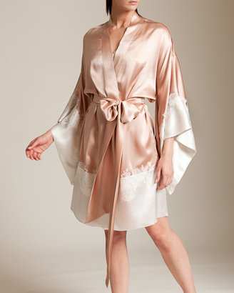 Carine Gilson Sonia Bi-Color ¾ Kimono Decoupes