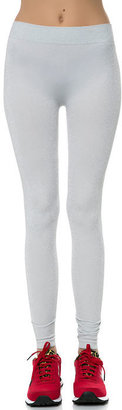 Just One The Metallic Leggings in Silver