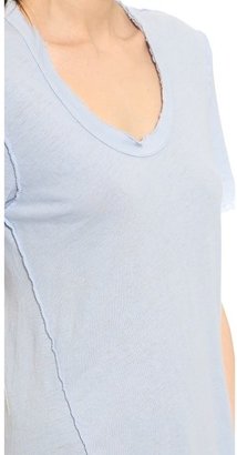 James Perse Inside Out Linen Jersey Tee