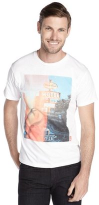Howe white cotton short sleeve 'Motel' graphic t-shirt