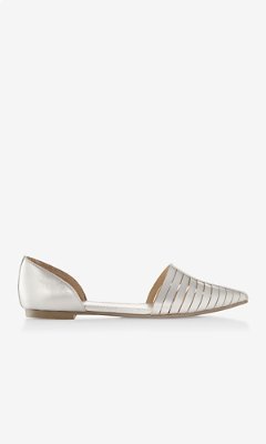Express Pointed Toe Slit D'orsay Flat