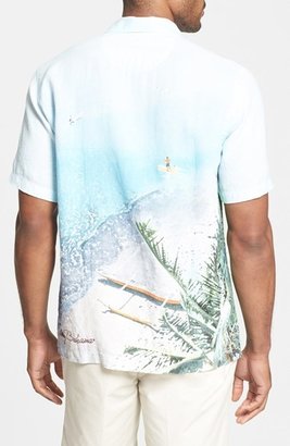 Tommy Bahama 'Snapshot Reef' Regular Fit Linen Campshirt