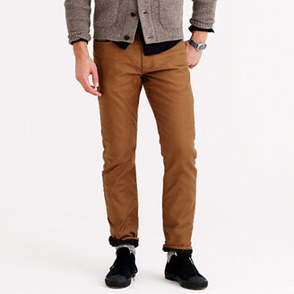 J.Crew Bedford cord in 770 fit with dotted flannel lining