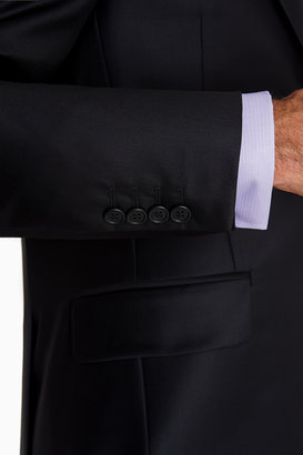 Ermenegildo Zegna Cloth 31509 Ermenegildo Zegna Cloth Regular Fit Black 2 Piece Plain Suit