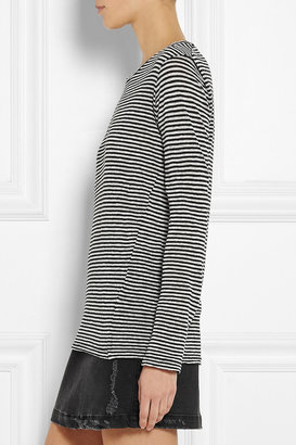Etoile Isabel Marant Aaron striped cotton and linen-blend jersey top