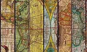 iCanvas 'Around the World in 13 Maps - Maximilian San' Giclee Print Canvas Art