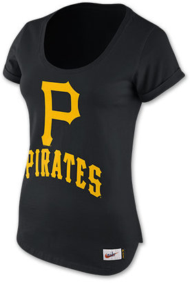 Nike Women's Pittsburgh Pirates MLB Cooperstown Washed Scoopneck T-Shirt