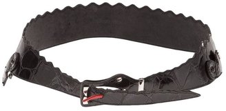 Issey Miyake Vintage embossed dragon belt