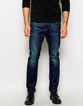 Edwin Jeans ED-55 Relaxed Tapered Fit Compact Indigo Dark Used Wash - Blue