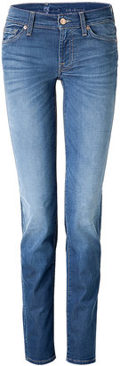 7 For All Mankind Roxanne Mid Rise Jeans in Rich Indigo