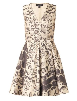 Giambattista Valli Leopard-jacquard dress